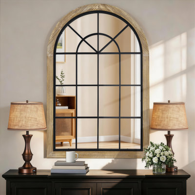 Miroir mural haute définition moderne l 24 po x H 36 po, miroir transparent résistant aux chocs, facile à installer, pour le salon, le vestibule, la chambre à coucher, le couloir et la salle de bain