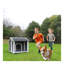 Niche pour chien d'extérieur en bois pour chien de taille moyenne - chenil imperméable et coupe-vent avec porche, abri pour chien facile à assembler