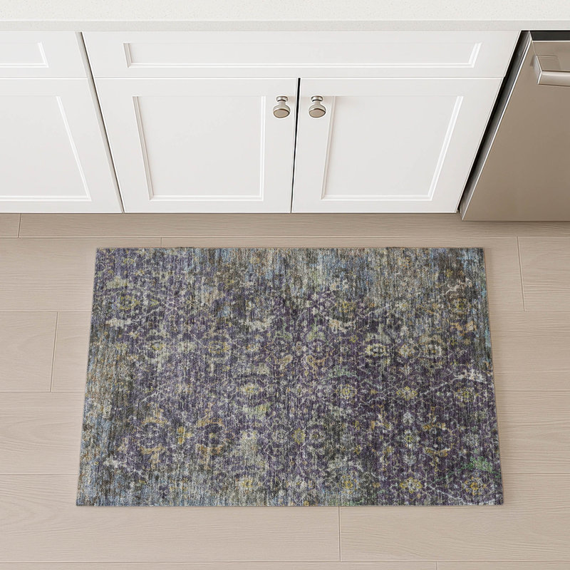 Machine Washable Indoor/Outdoor Chantille ACN2359 Traditional Rug, Rectangle 1'8" x 2'6"