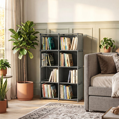 125cm H x 80cm W Galvanized Steel Bookcase