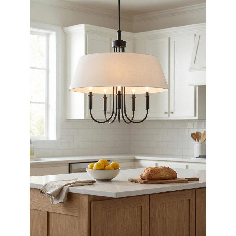 Lilian Kittleson Chandelier, Matte Black