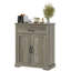 Buffet avec buffet, armoire de rangement Farmhouse Coffee Bar avec tiroir, armoire d'appoint avec portes doubles et tablette réglable, gris