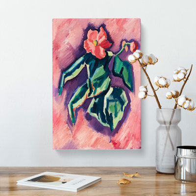 Pink Begonias by Marsden Hartley - Wrapped Canvas