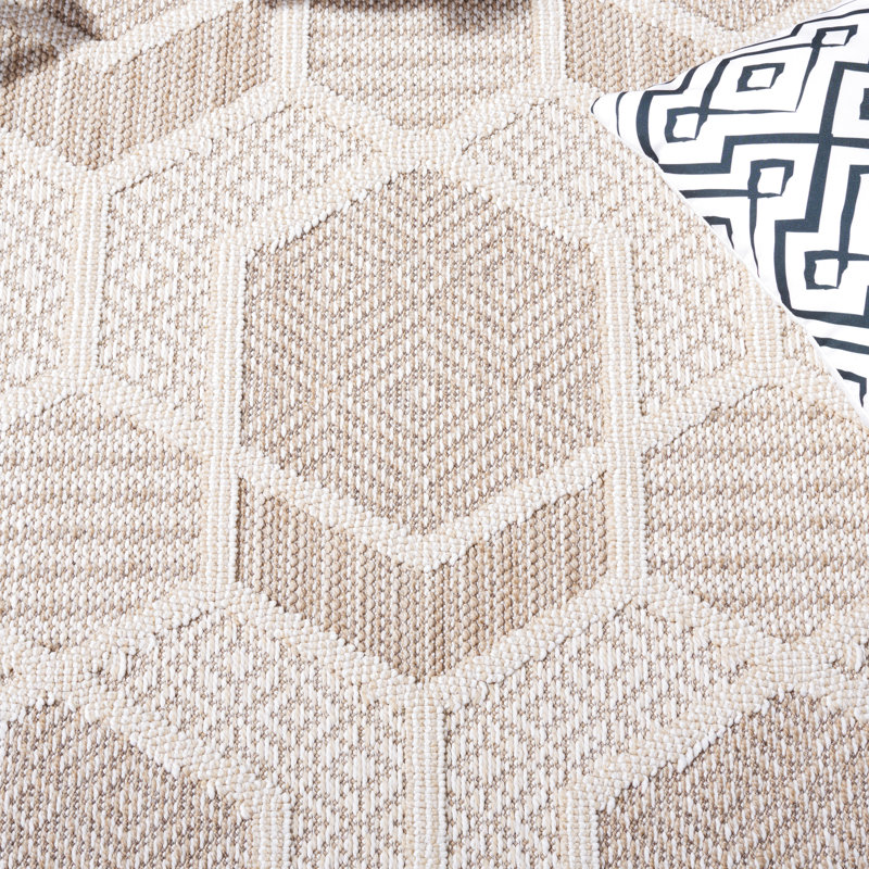 Delvallo Performance Geometric Rug, Rectangle 9' x 12'