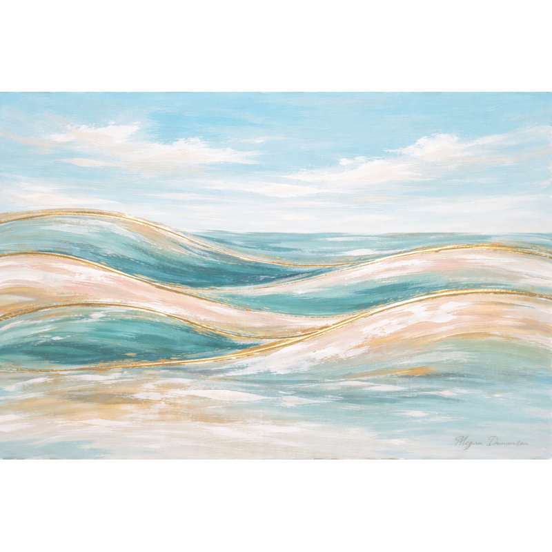 «Blue Sky», art mural sur toile tendue, L 48 po x H 36 po x P 1,5 po