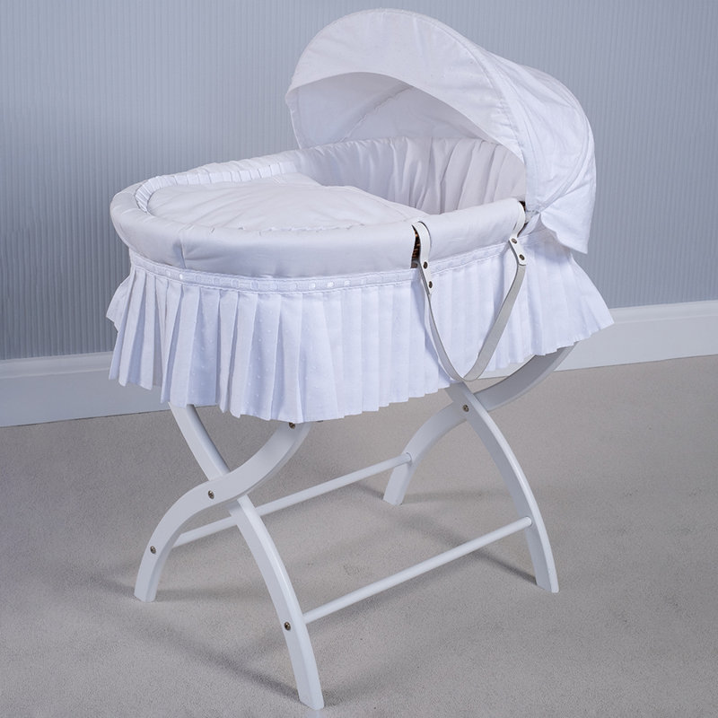 Moses Basket with Bedding with Mattress