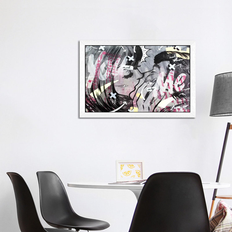 And Only by Dan Monteavaro - Print on Canvas, 101.6 cm H x 66.04 cm W, White Floater Framed