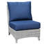 Bella Wicker Outdoor Deep Seating Armless Chair-536448176-536448178