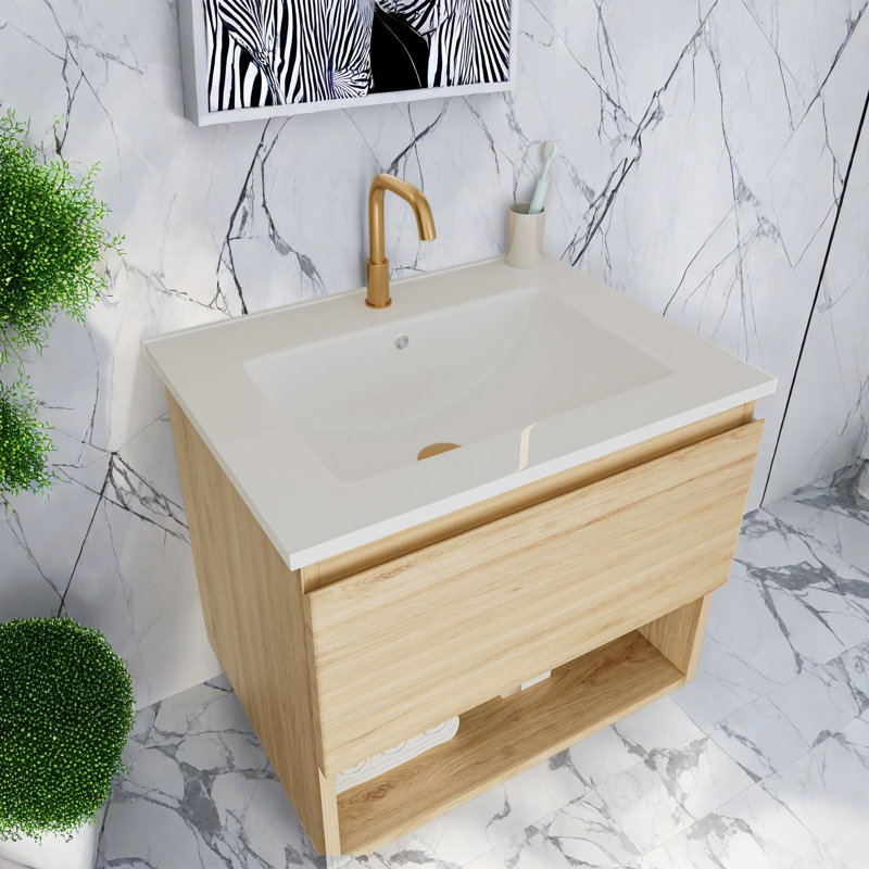 Wall Mounted With Ceramic Top