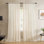 Solid Semi-Sheer Curtain Panel Set