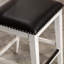 Tabouret de comptoir, siège en cuir-877912284-877912285