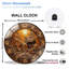 Horloge murale de jardin en bois