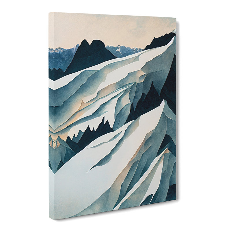 Contemporary Glacier - Wrapped Canvas, 60cm H x 40cm W x 3cm D