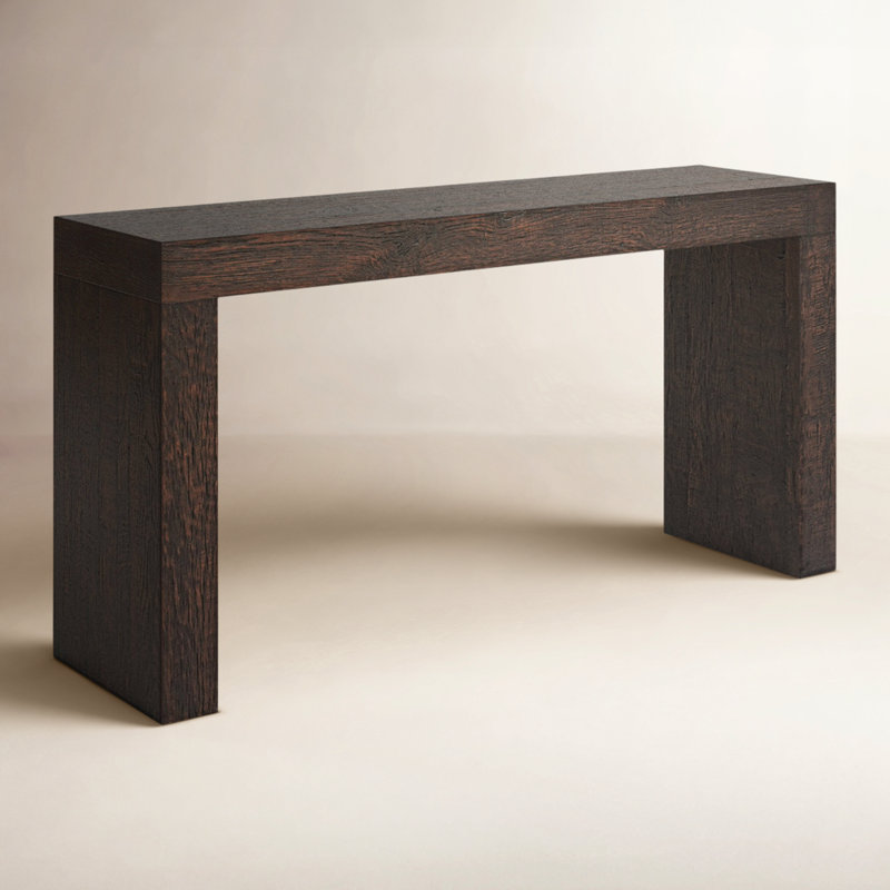 Adams Console Table Rustic Brown, Brown