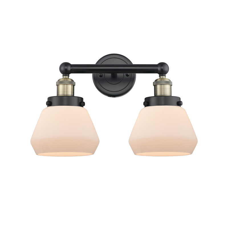 Rivka 2 - Light Dimmable Vanity Light, Matte White, Black Antique Brass