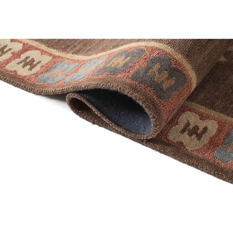 Tapis en laine touffeté à la main, Rectangle de 5 pi x 8 pi