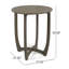 Table circulaire en bois de 27,5 po Hermosa