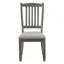 Ensemble de salle à manger 5 pièces gris antique avec 6 tiroirs et 4 chaises d'appoint de style campagnard décontracté-93228758-93228756