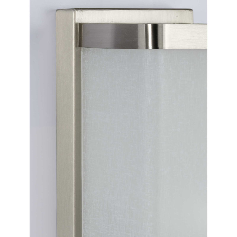 Plafonnier encastré à 1 lumière à intensité variable Stewartsville, Nickel brossé