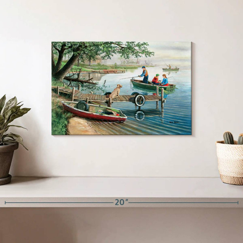 Senne Dog On Dock, 8'' H x 12'' W