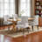 Elegant Tufted Upholstered Dining Armchairs-1122140378