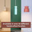Leni Ceramic Hourglass Single Pendant-122571615-124677941