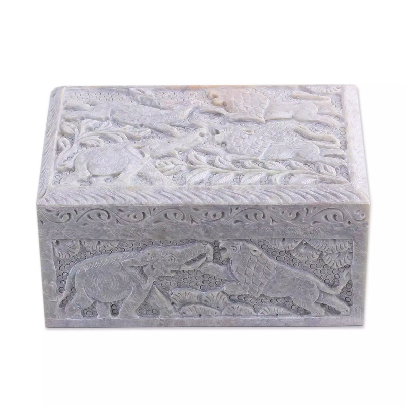 Boîte à bijoux pour animaux sauvages saponite
