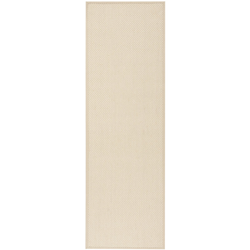 Natural Fiber Rignall Area Rug In Ivory, Runner 76 x 183 cm