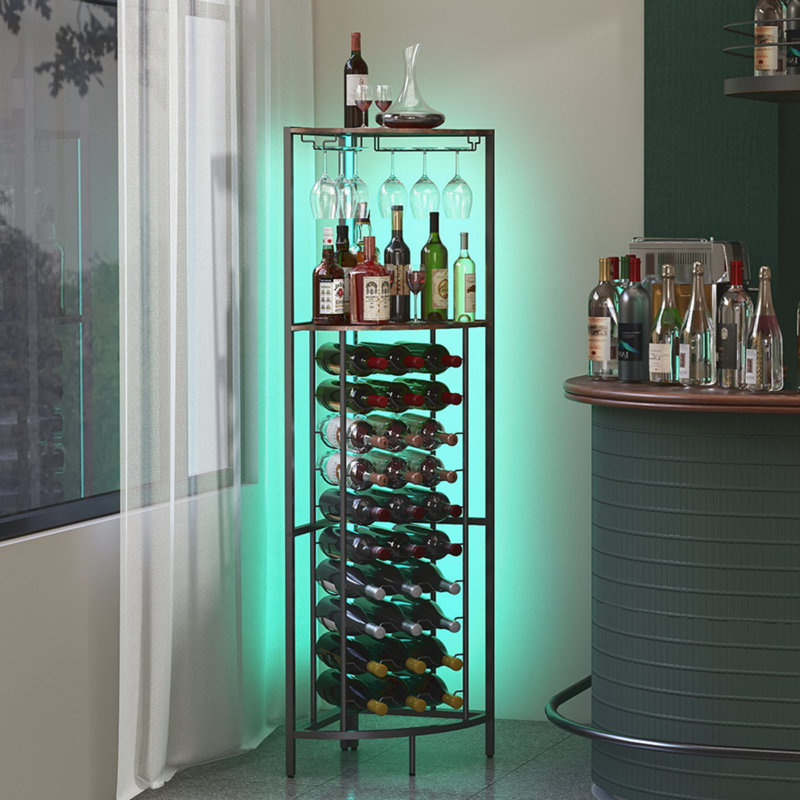 Modern Minimalist Large Capacity Corner Wine Rack