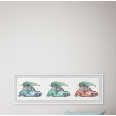 Pine Tree Shopping 1 Piece Single Picture Frame Panoramic Painting
