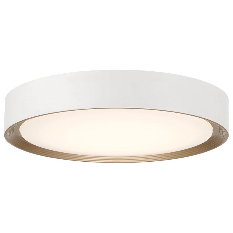 Plafonnier encastré à DEL 1 lumière Courtois, H 3,25 po x l 20 po x P 20 po, Blanc mat, 4 000 K
