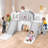 Joyldias 70.9'' W 9 In 1  Plastic Climber Toddler Slide, Toddler Playground With Double Slides,-100156936