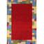 Red Wool Gabbeh Indian Area Rug 5x8
