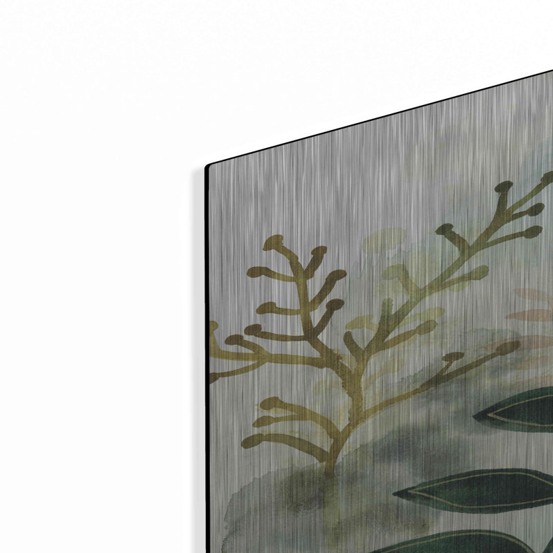 Art mural en métal Red Barrel Studio® «Wood Land Walk V» par Laura Horn, H 36 po x l 24 po