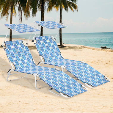 Caribbean Joe Folding Beach Chair & Reviews