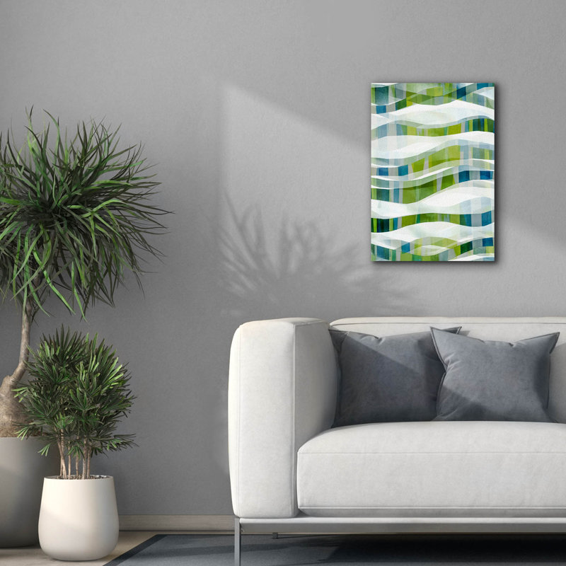 Art mural sur toile Wrought Studio ™ «It Goes In Waves No. 1» par Tamar Zinna, H 26 po x l 18 po x P 0,75 po
