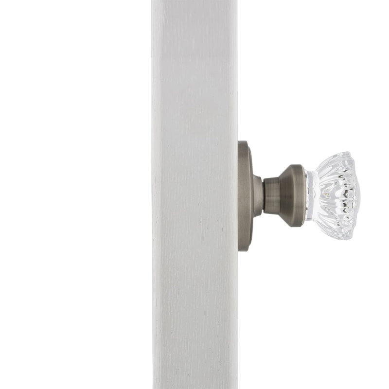 Classic Rosette with Crystal Door Knob
