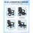 1pcs Folding Adirondack Rocking Chair, with Retractable Ottoman-1909596513