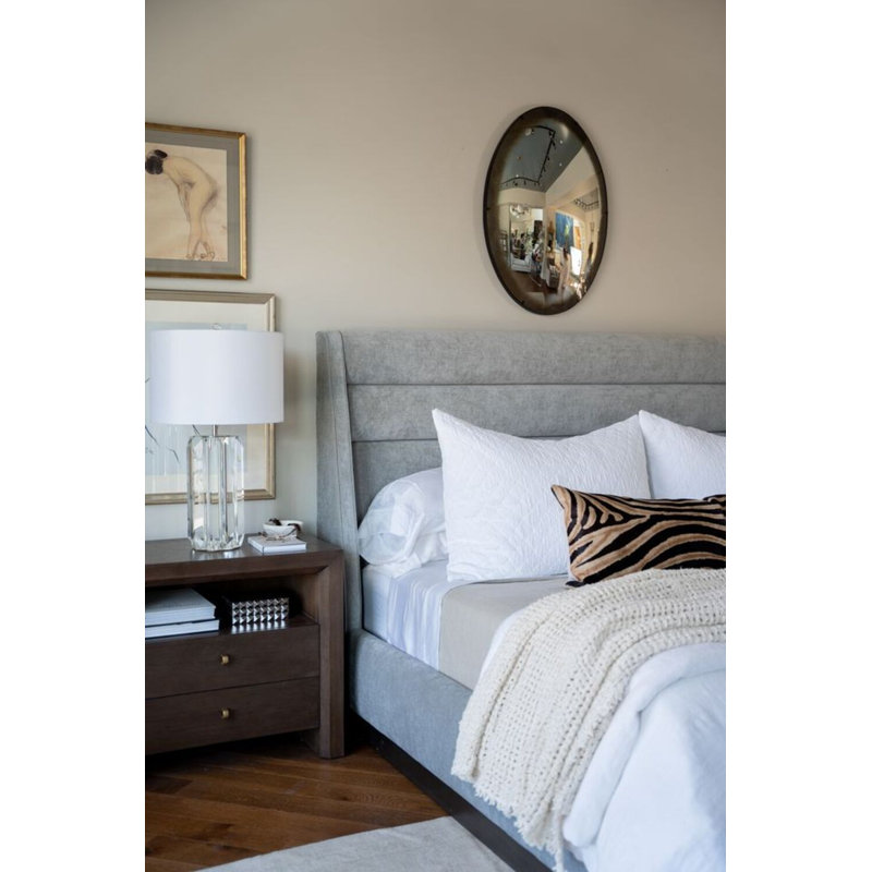 Frankie Upholstered Bed, King, Gray
