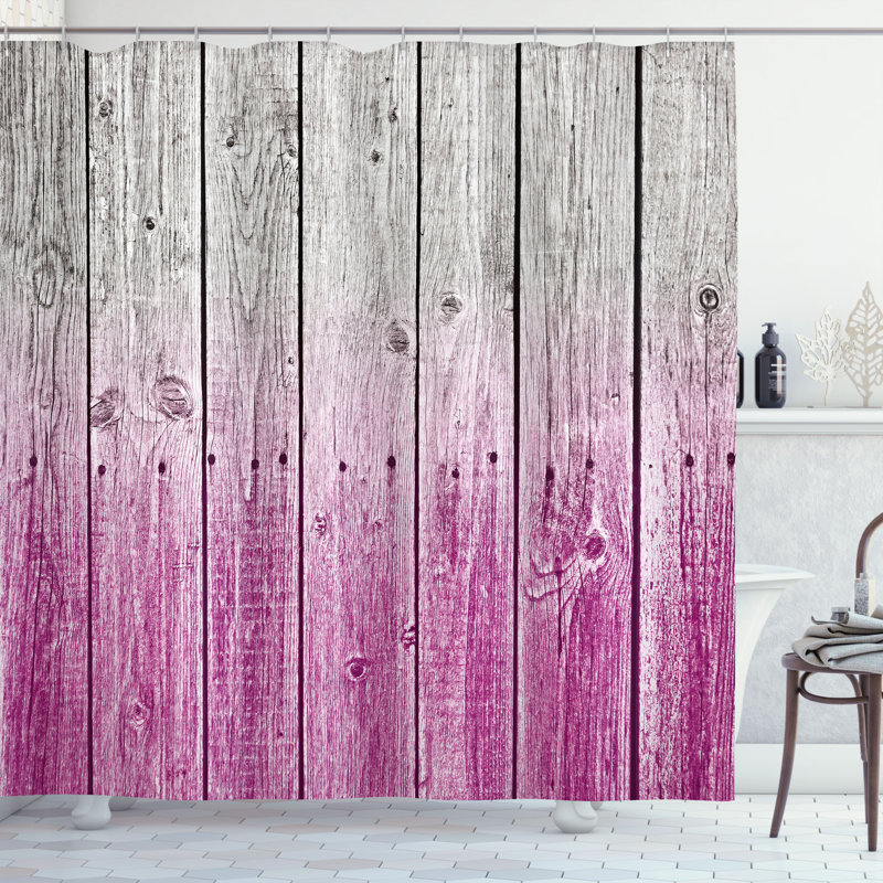 Shower Curtain with Hooks Included, 69"H x 75"W, Dark Magenta