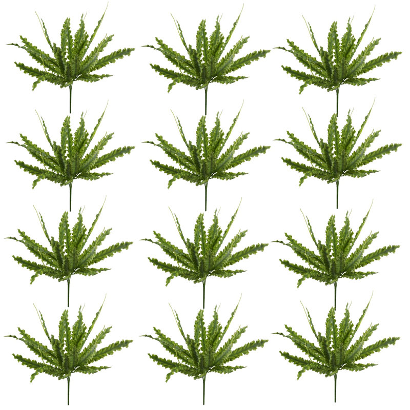40 cm H Faux Foliage and Fern Plant