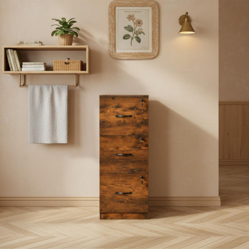 3 Drawer Accent Chest, Brown