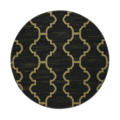 Tapis gris intérieur et extérieur Trellis