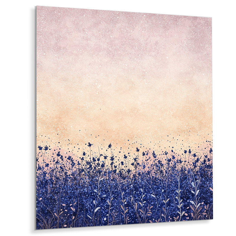 Lavender Whispers Of Provence VII - Floral Metal Wall Decor, Lavender Metal Print, 40" H x 30" W x 0.84" D