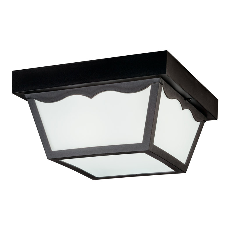 Plafonnier encastré 10,5 po 2 lumières Mulgrave, Noir