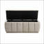 Meuble de rangement moderne en tissu taupe-1055966678
