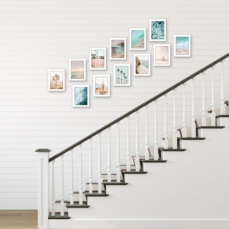 White 5x7 Classic Wall Picture Frame Set of 12