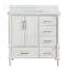 Ensemble de meuble-lavabo simple autoportant 36 po avec 2 poignées entièrement assemblé