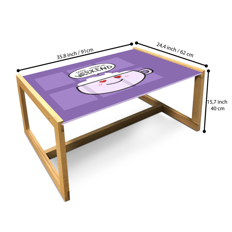 Ingiberg Sled Coffee Table, 40cm H x 91cm W x 62cm D