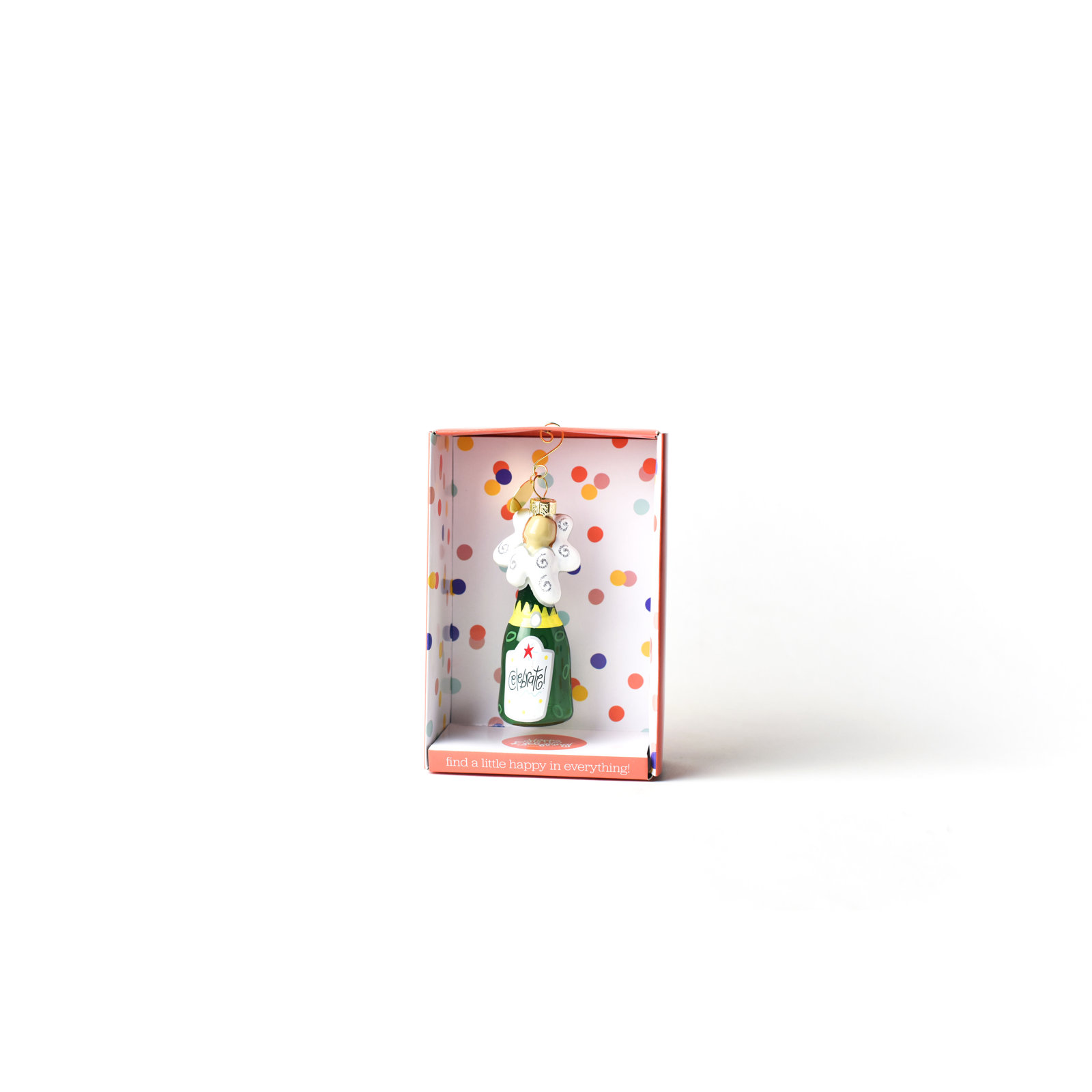 Champagne Hanging Figurine Ornament